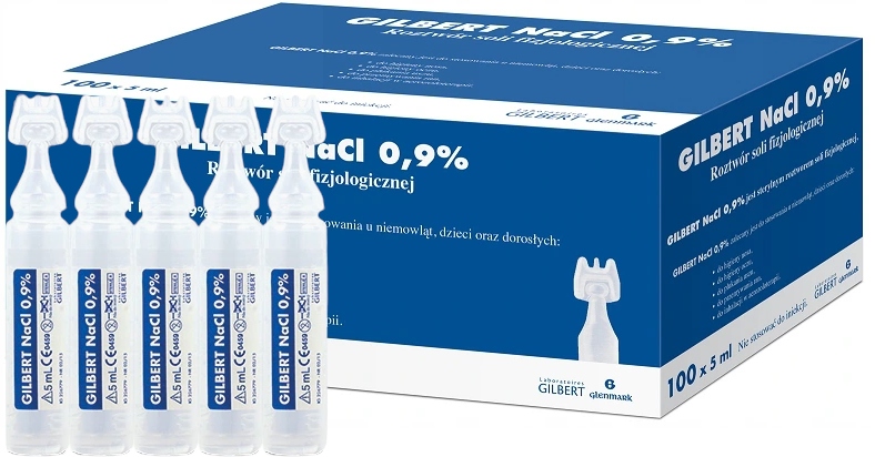 SÓL FIZJOLOGICZNA DLA NIEMOWLĄT AMPUŁKI DO INHALACJI NaCl 0,9% 100szt