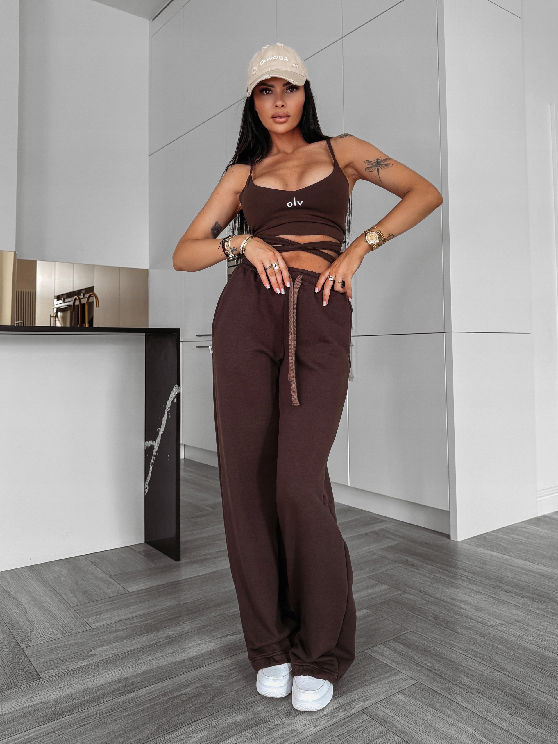 Dámský Komplet Dew Olavoga Čokoládový M