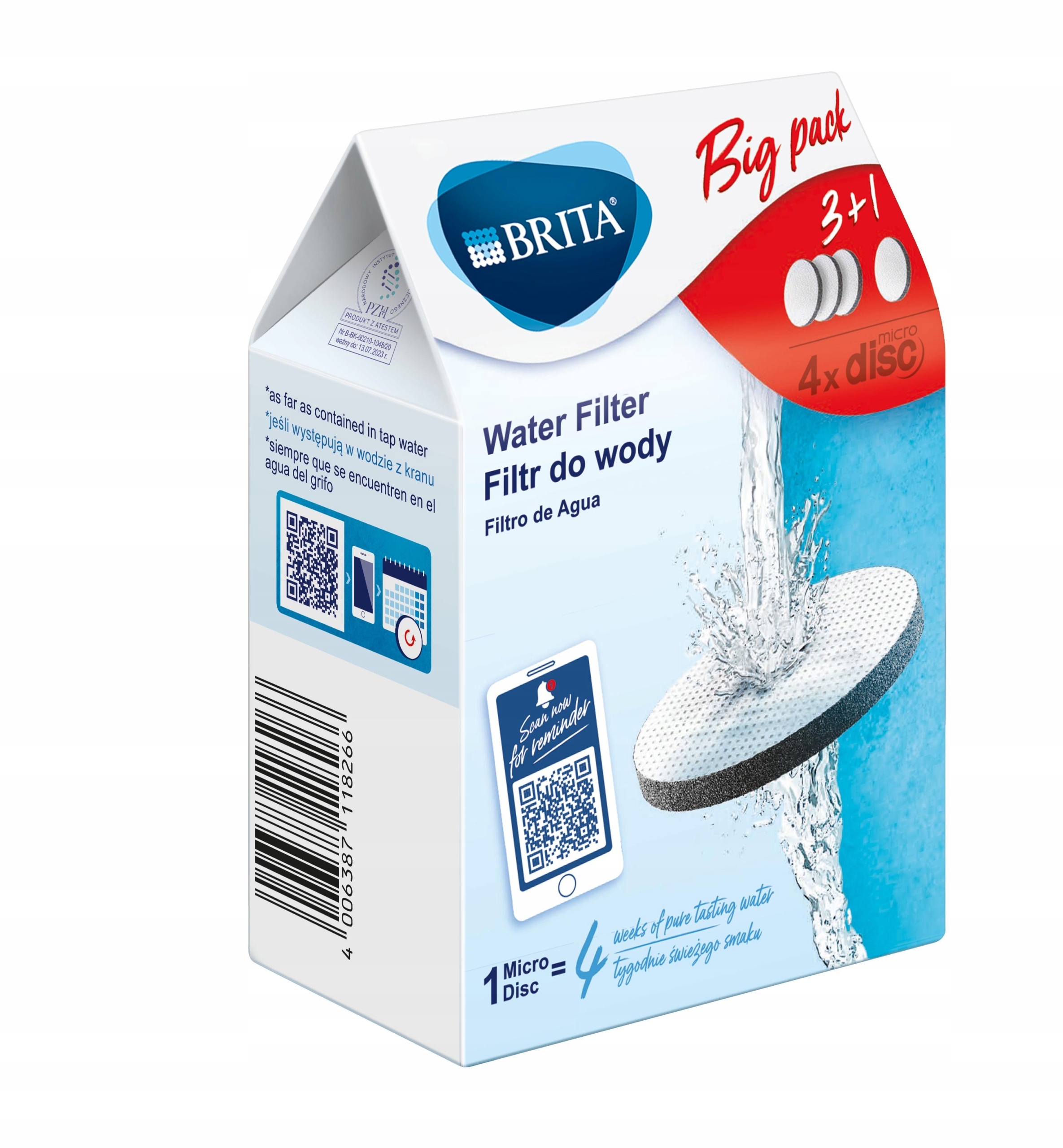 

Brita Micro Disc Wklad Fill&go Vital/active X4