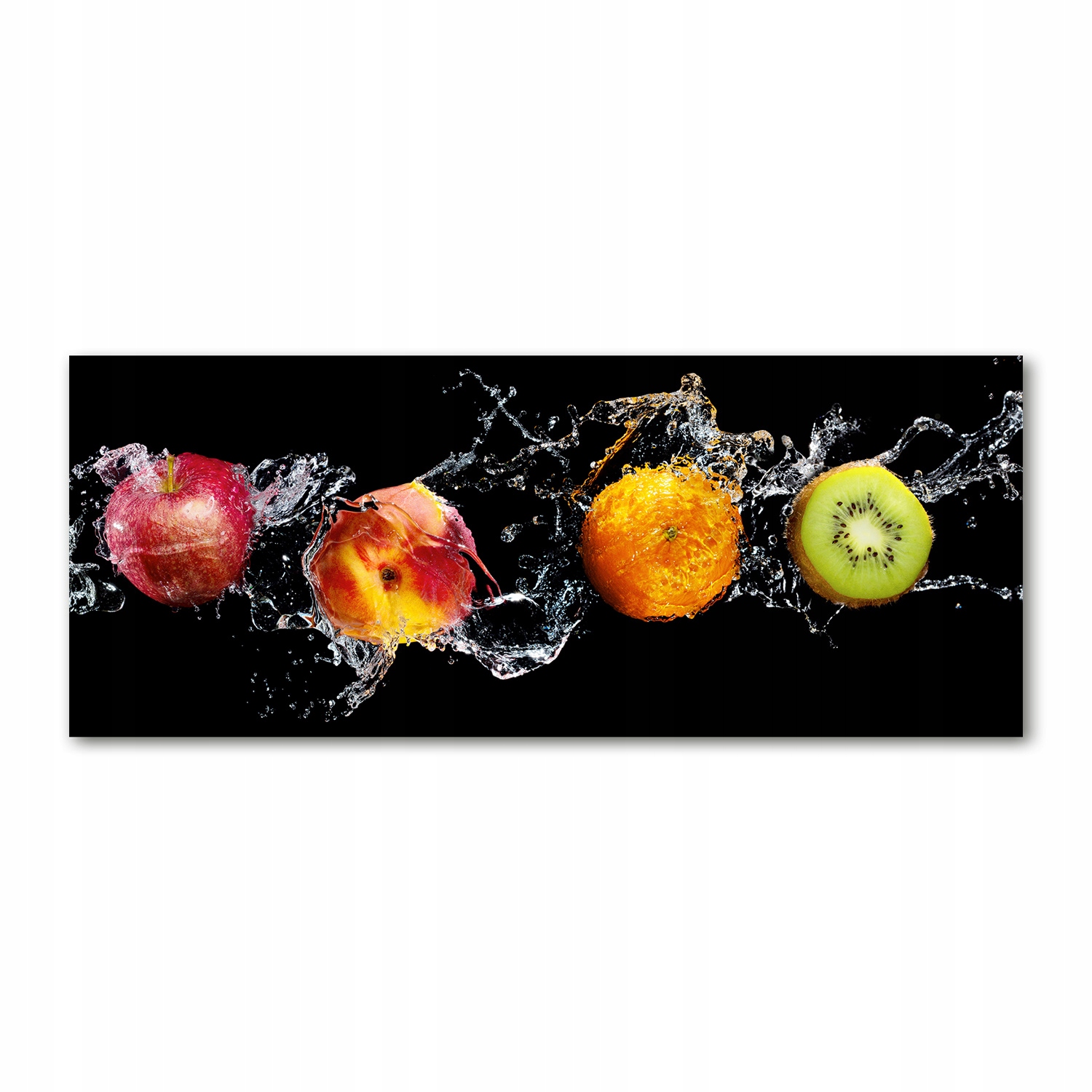 

Foto obraz akryl zdjęcie Owoce i woda 125x50 cm