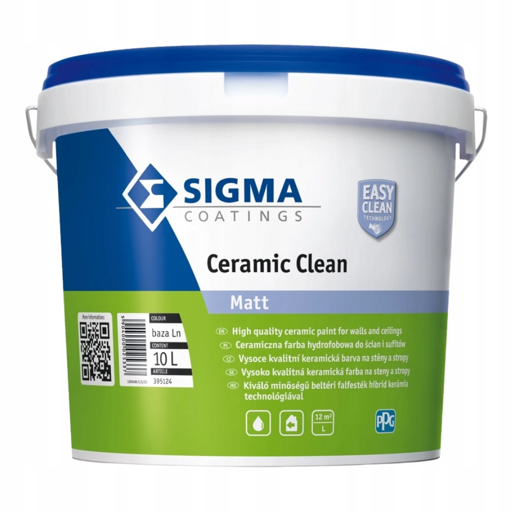 Keramická farba stropné steny Sigma Ceramic Clean Ng Ln vybrané farby 10L