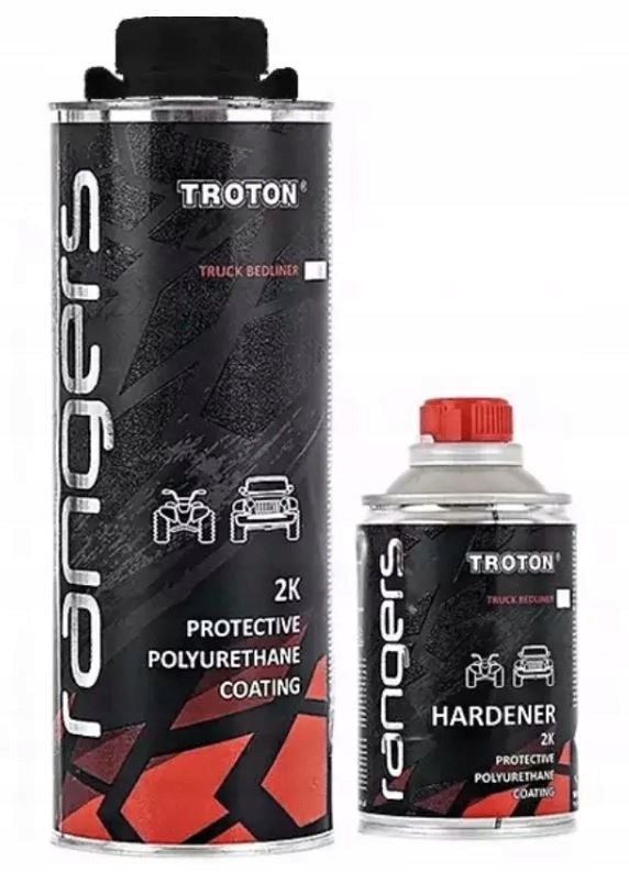 2K Rangers Troton powłoka ochronna poliuretanowa 1 kg czarna utwardzacz