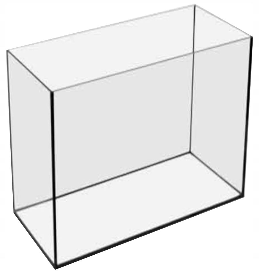 Akwarium 35L 40x25x35cm Proste+mata Antyglon