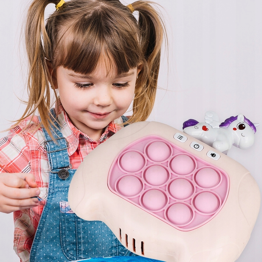 GRA POP IT KONSOLA ELEKTRYCZNA ANTYSTRESOWA GIERKA ZRĘCZNOŚCIOWA POPIT LED Wysokość produktu 14.5 cm