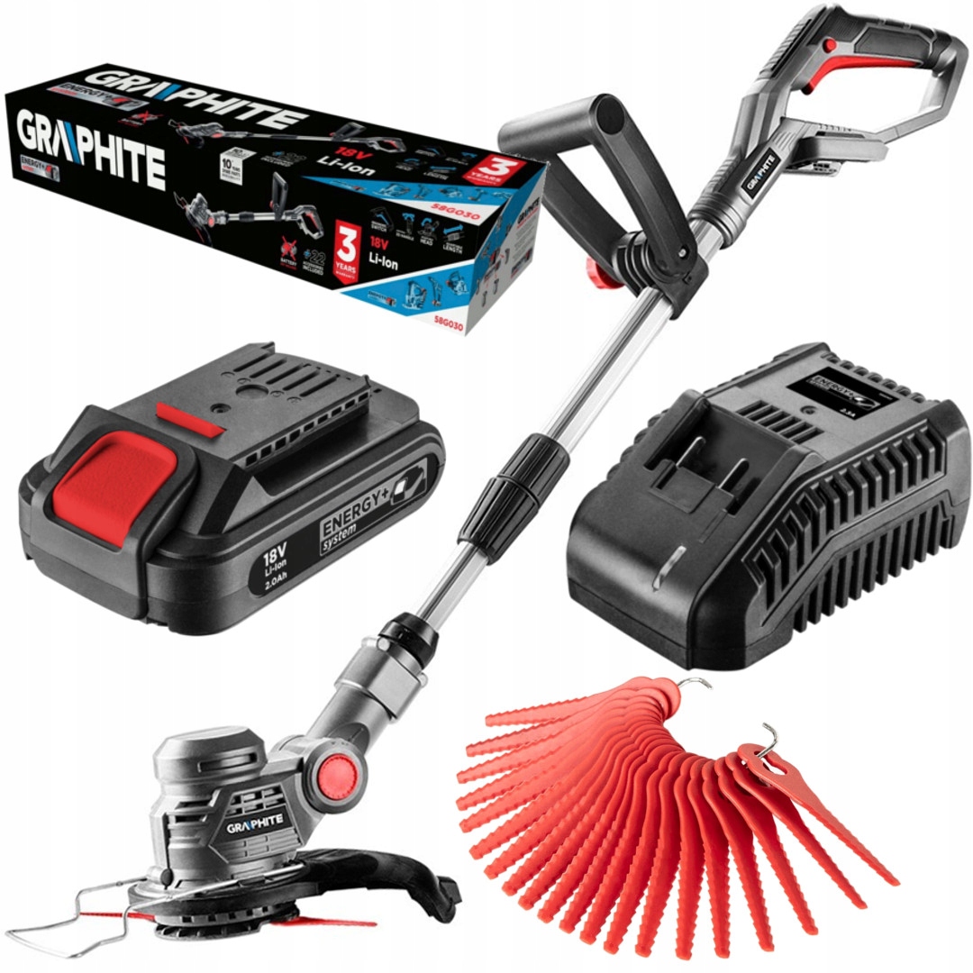 

Graphite Podkaszarka Akumulatorowa Kosa 18V 2Ah E+