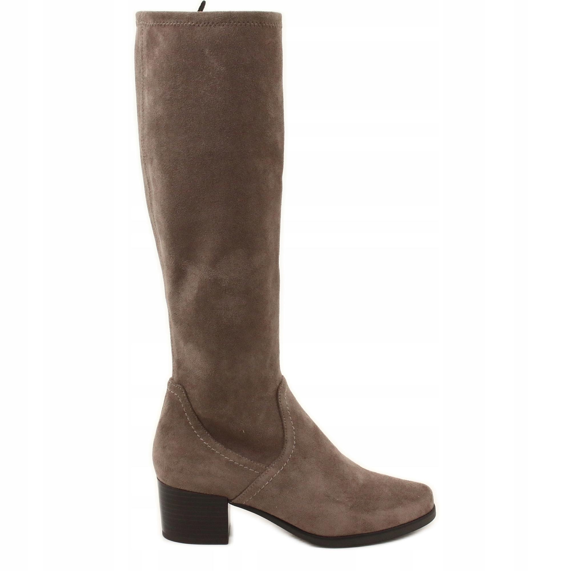 Brązowe Tkanina Buty Kozaki Caprice r.39