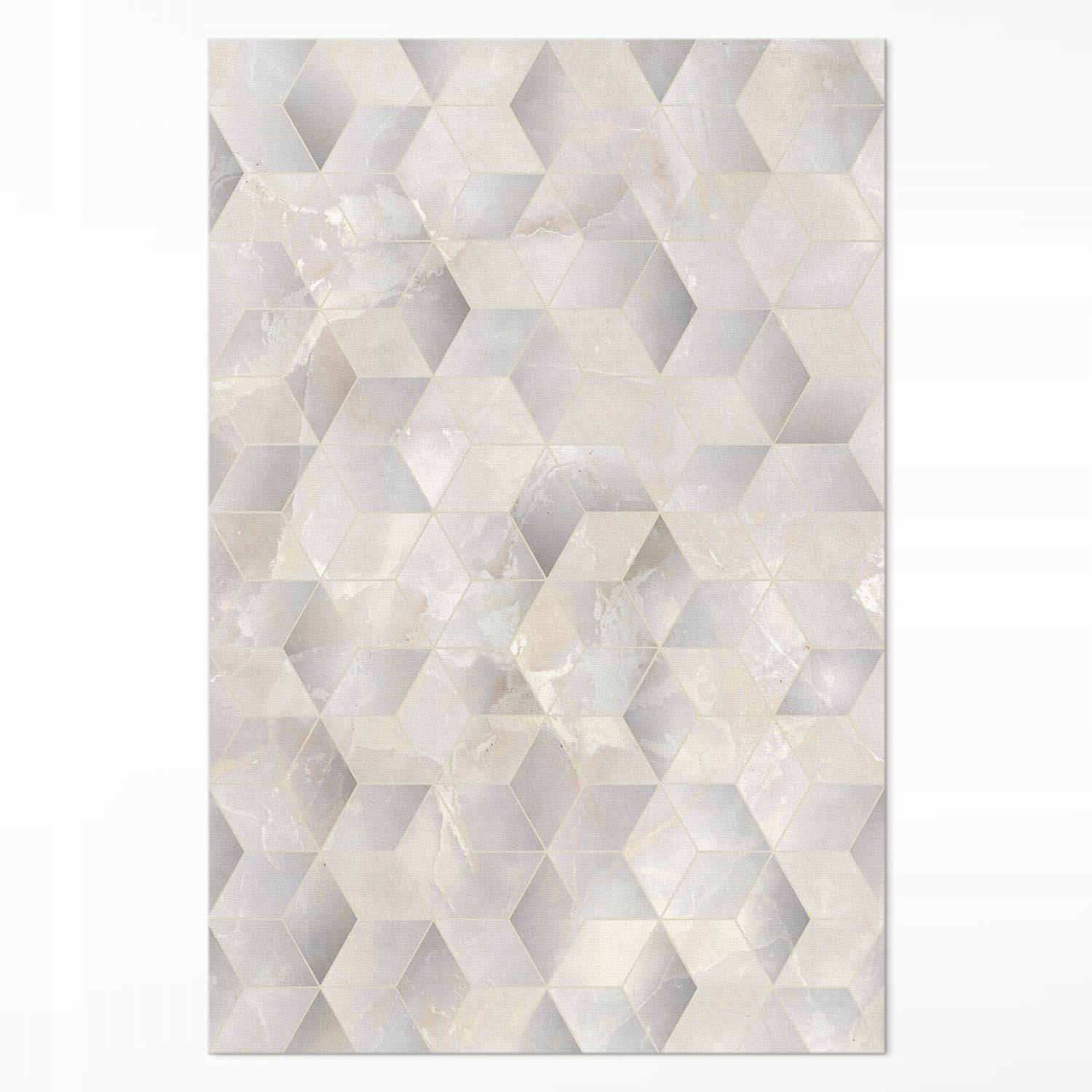 Loftový vinylový koberec Kocky 3D moderný geometrický vzor 100 x 150 cm