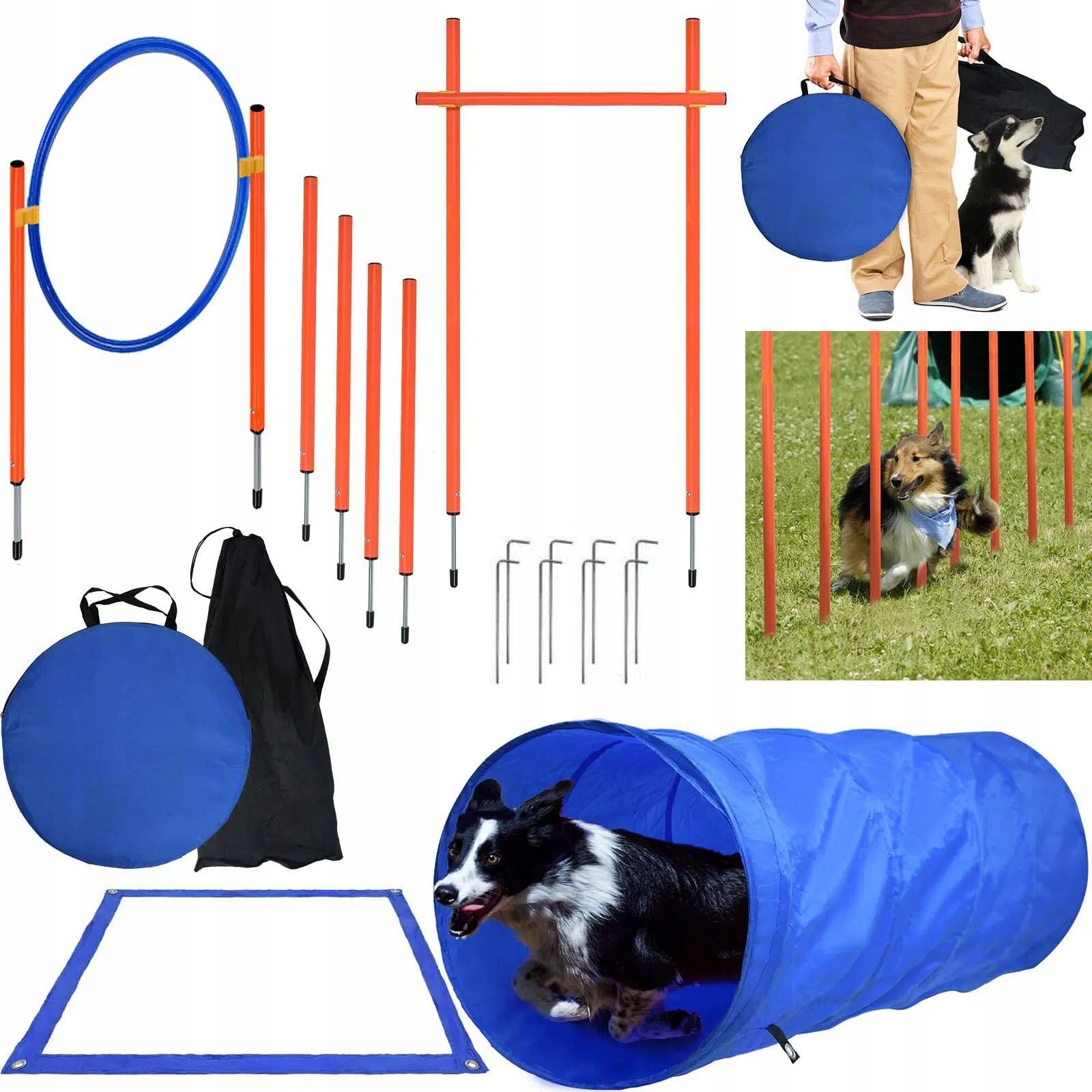 Agility sada pro výcvik psů pro výcvikové hry Agility Novinka