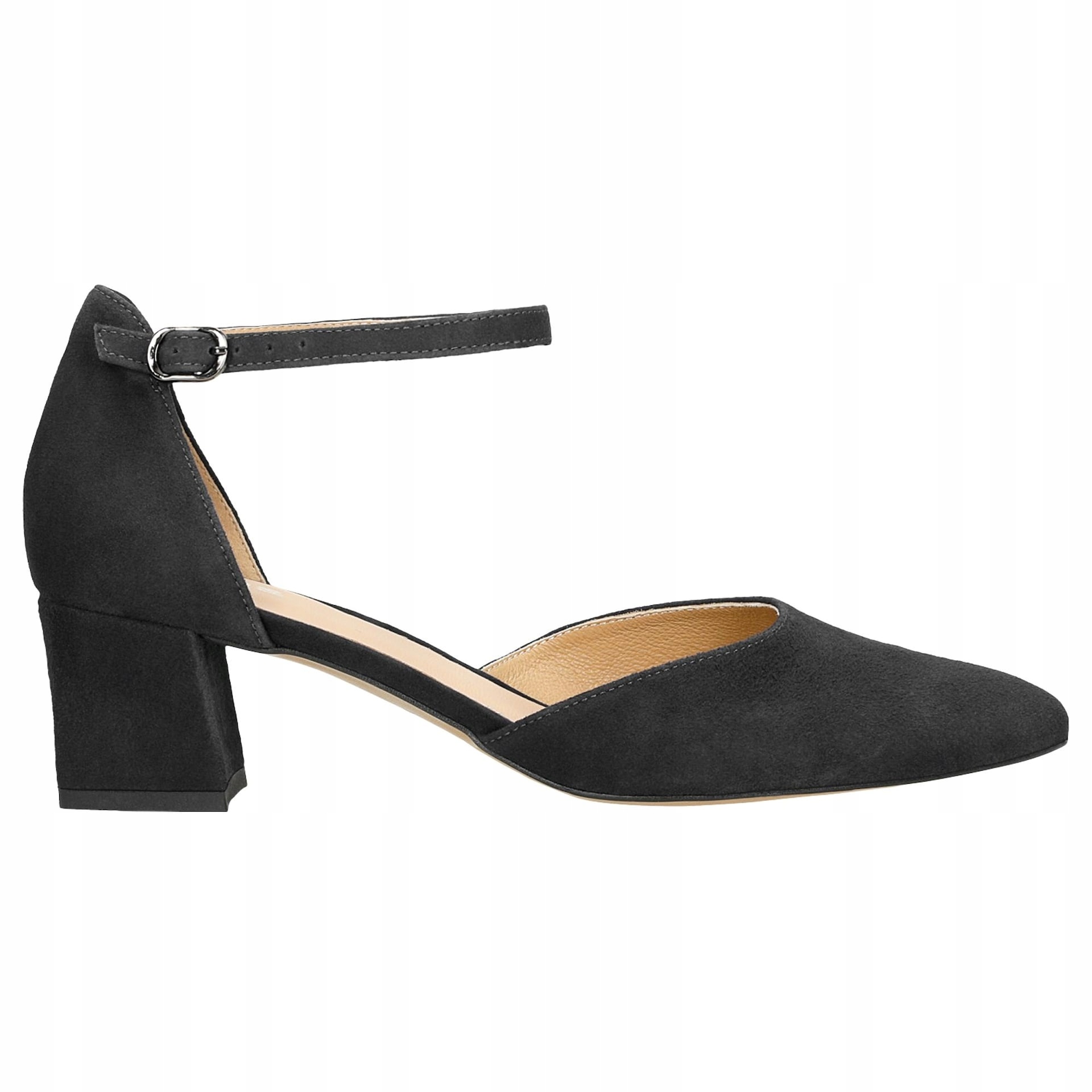 Czółenka Damskie na obcasie Wojas czarne r. 38