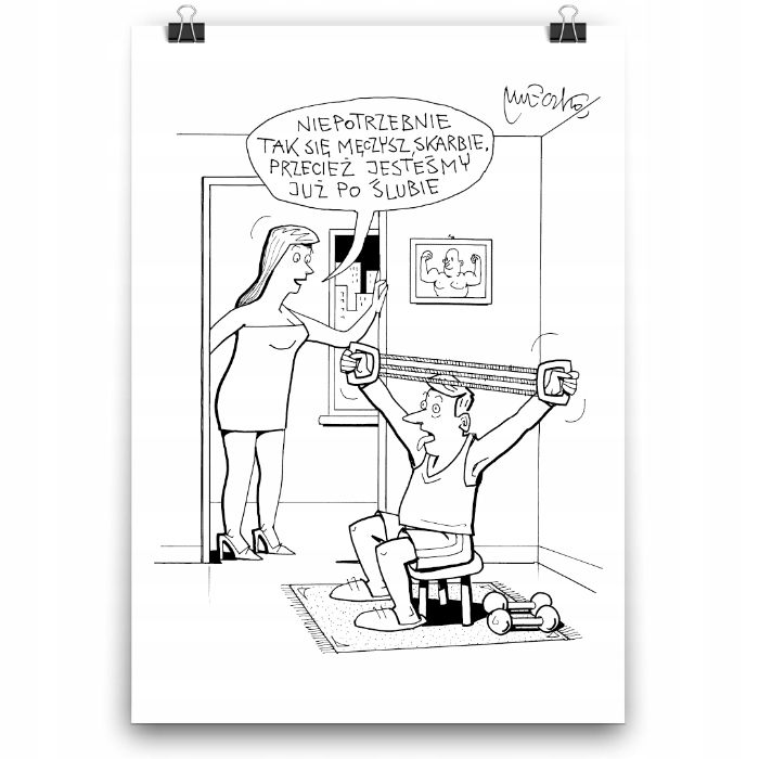 

Plakat Ślub Rocznica Po Ślubie A3 Andrzej Mleczko