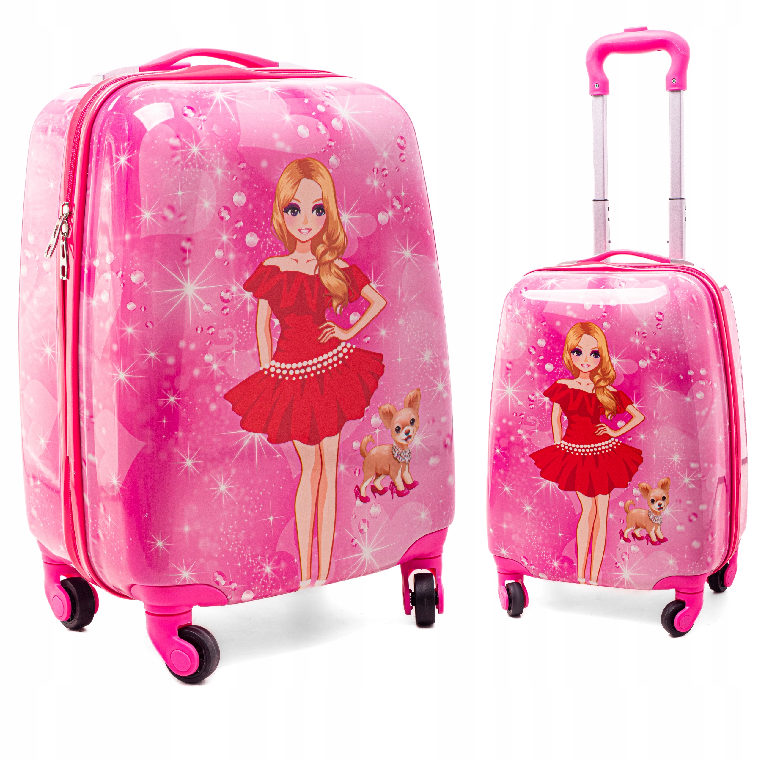 DZIECIĘCA WALIZKA DZIECI BAGAŻ WZORY 4 KÓŁKA RGL Marka RGL