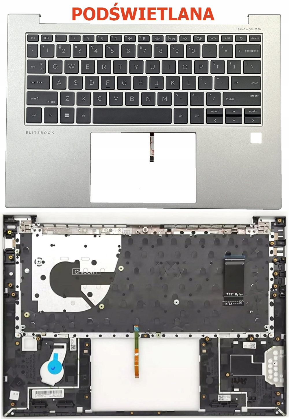 Nový Palmrest Pouzdro Klávesnice 6070B1965701 Hp N45442-001 N09058-001 Led