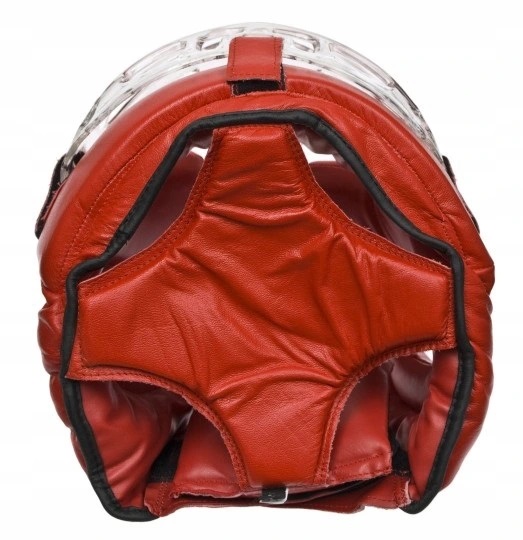 KASK BOKSERSKI TRENINGOWY Z MASKĄ EVOLUTION SKÓRA Marka Evolution