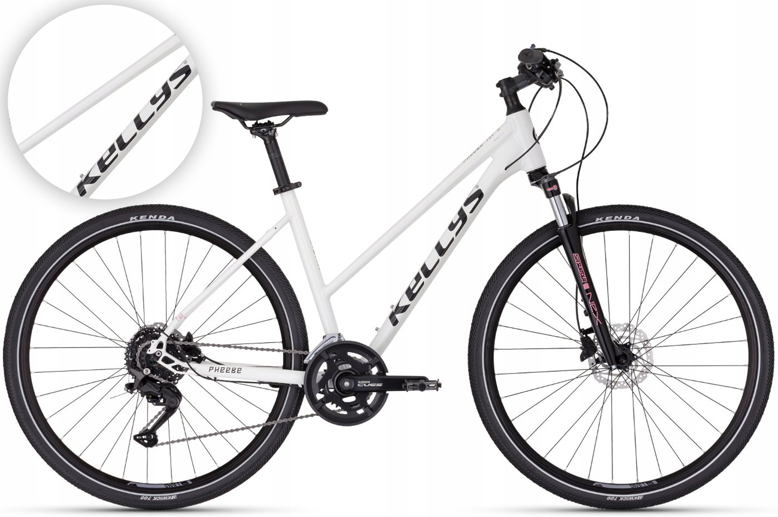 Rower 28" Crossowy Kellys Pheebe 50 rama M 19" white (biały) R25