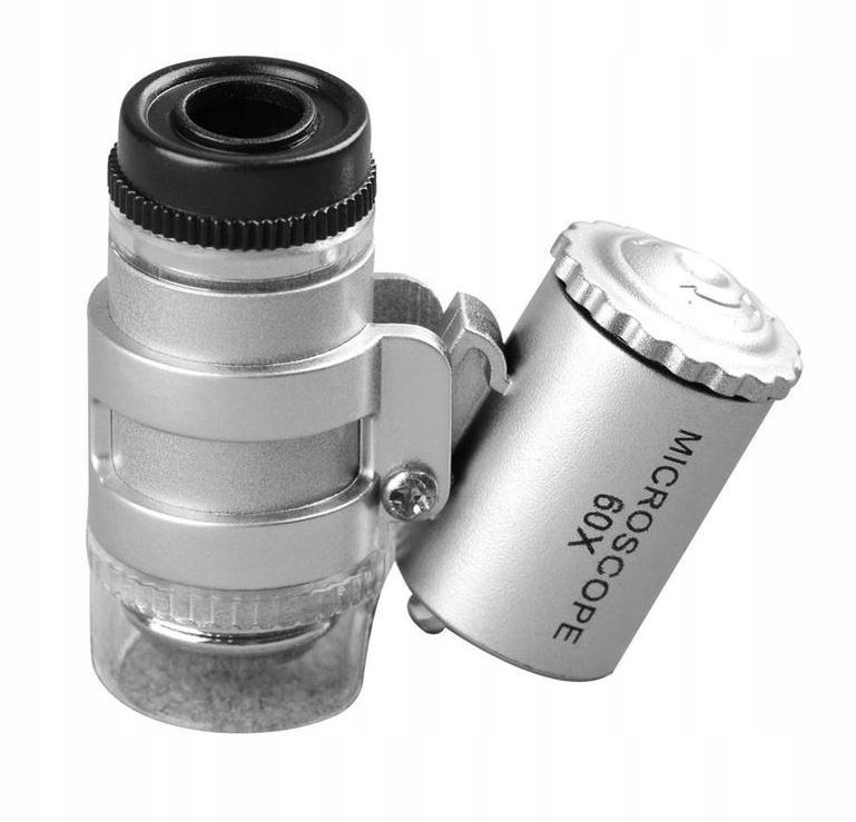 Lupa mikroskop 45x oświetlenie Led