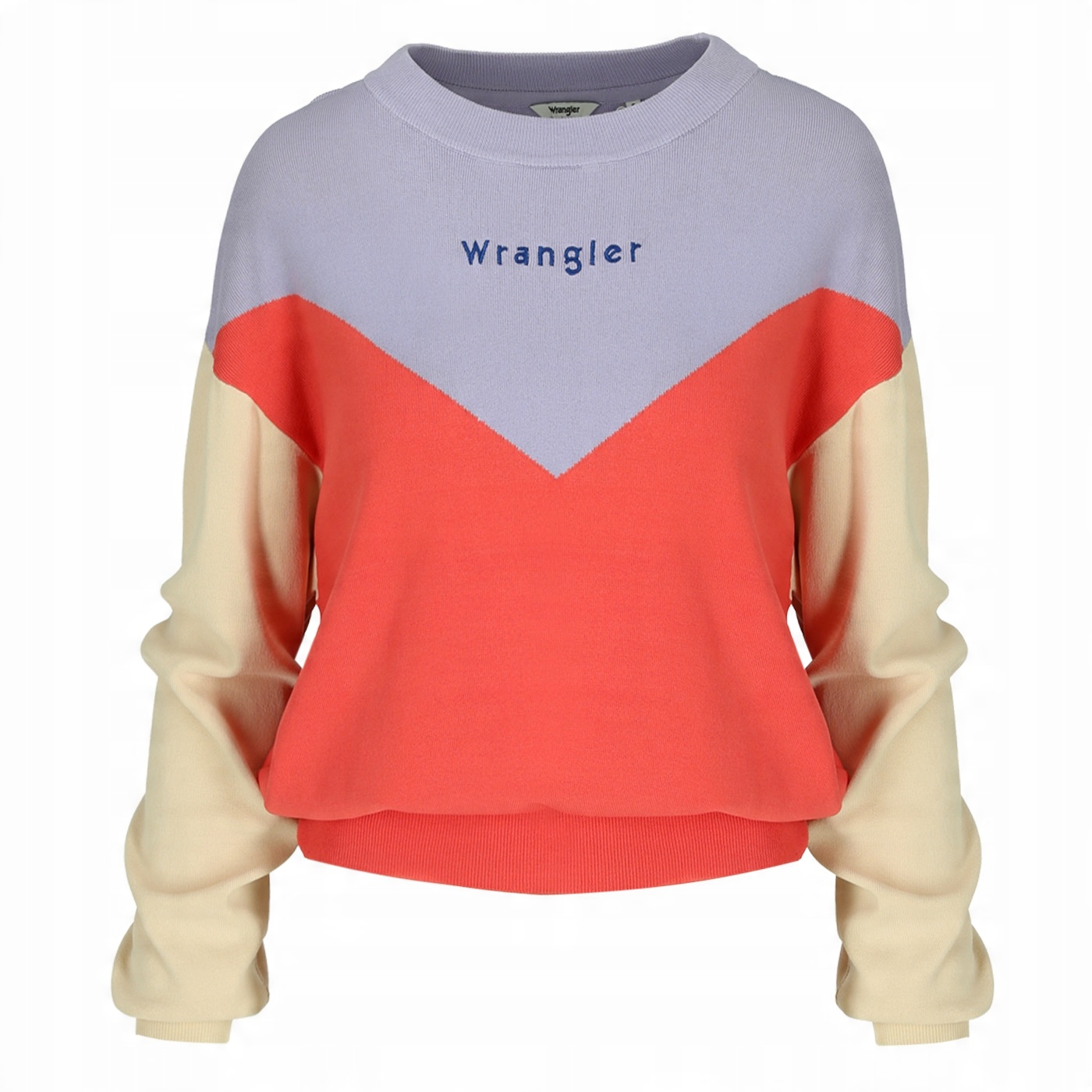 

Wrangler Colorblock Damski Lekki Sweter - S