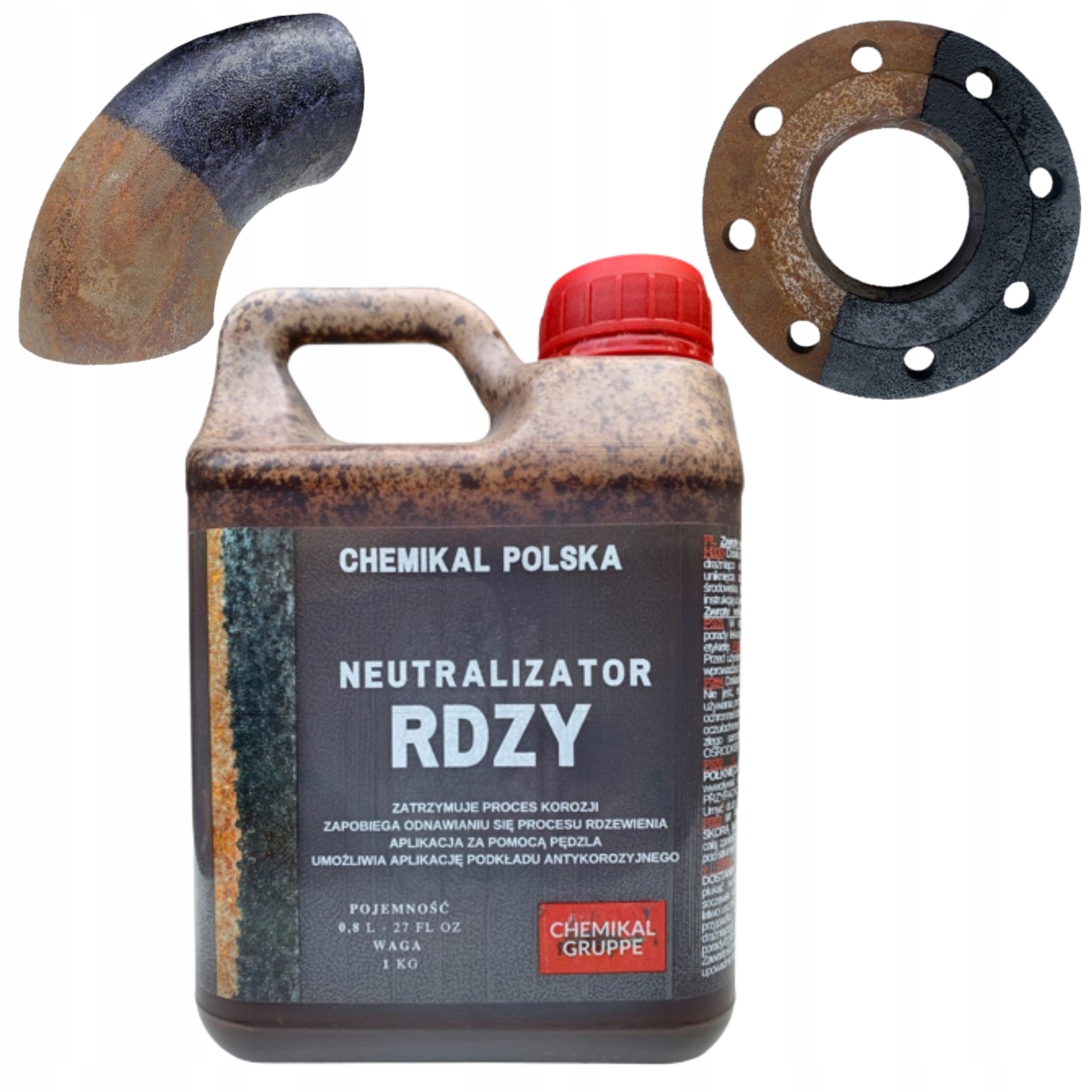 ODRDZEWIACZ NEUTRALIZATOR RDZY 1kg STOP KOROZJI