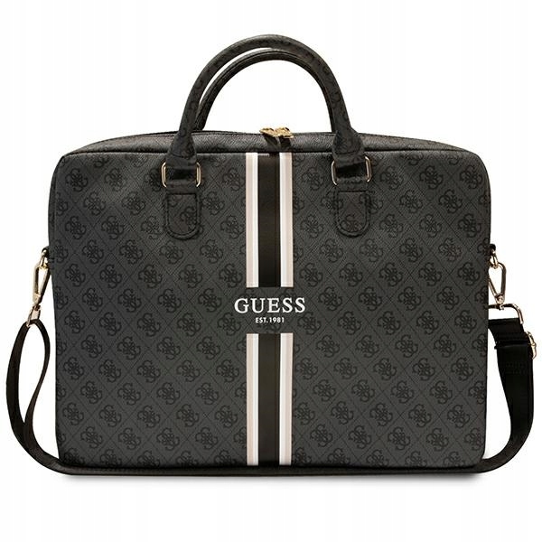Guess Taška GUCB15P4RPSK 16" černá/černá 4G Printed Stripes