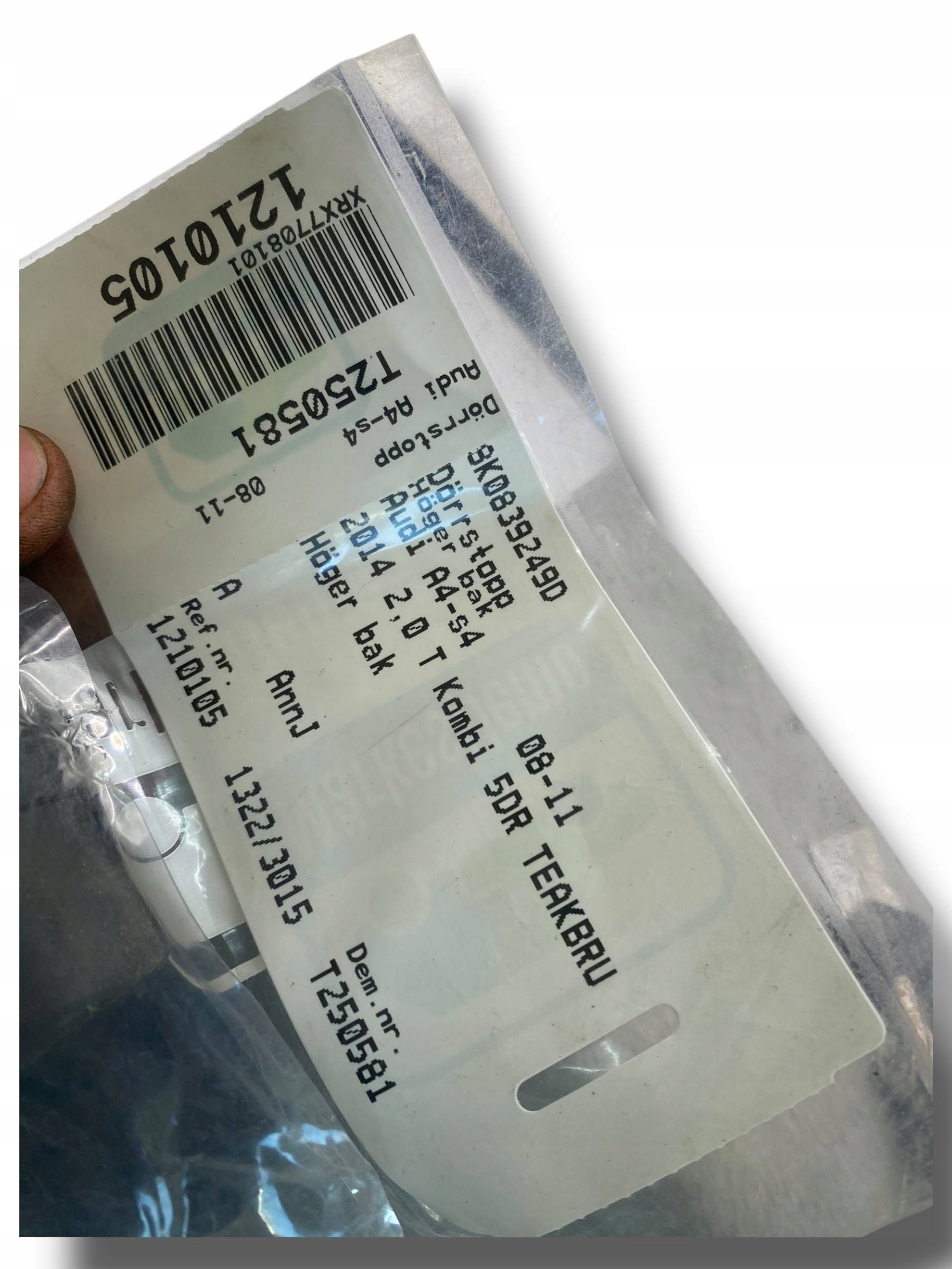 AUDI A4 limiter door 8K0839249D !J