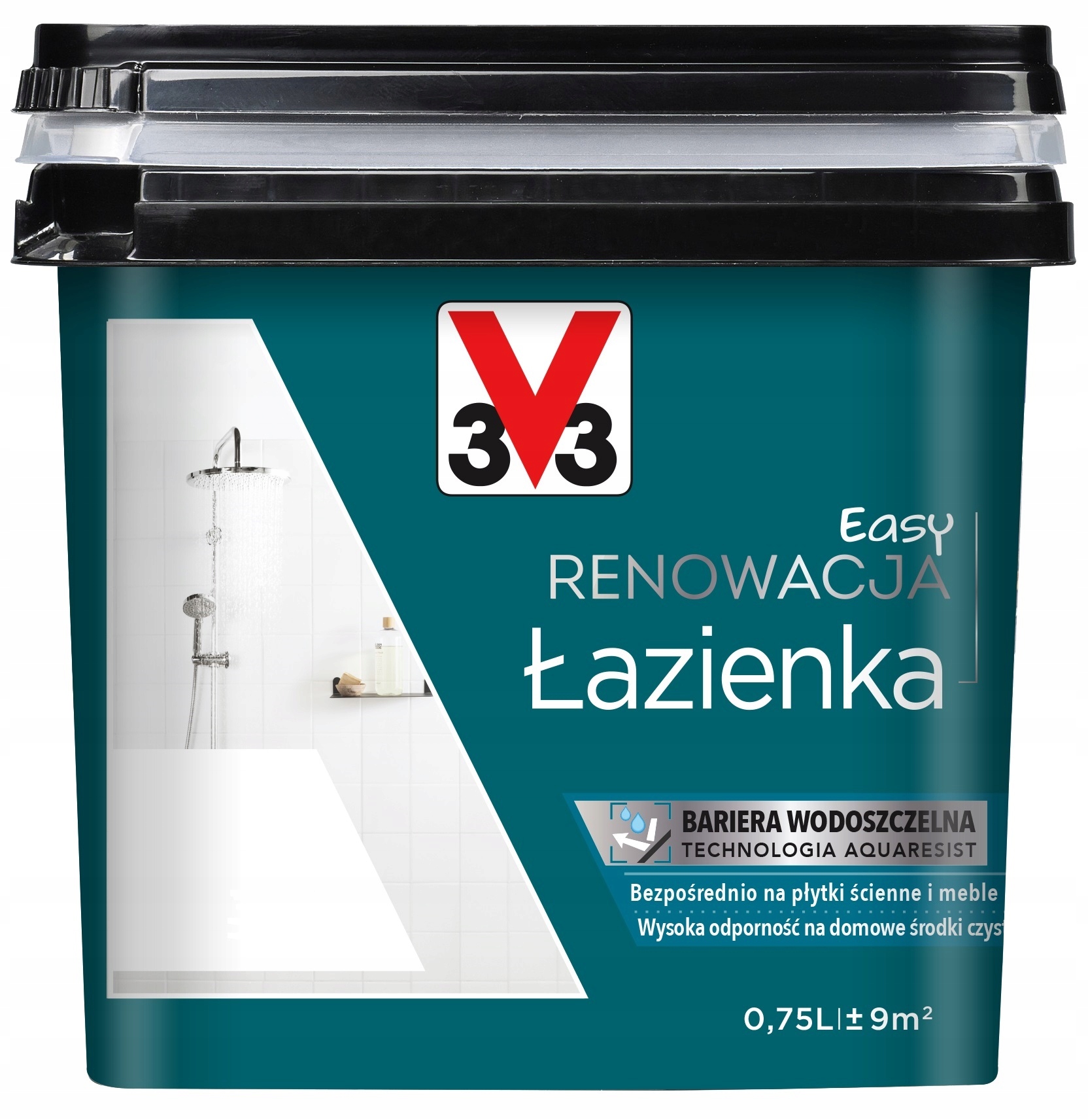 V33 Farba RENOWACYJNA do płytek ceramicznych BIAŁA 750ml