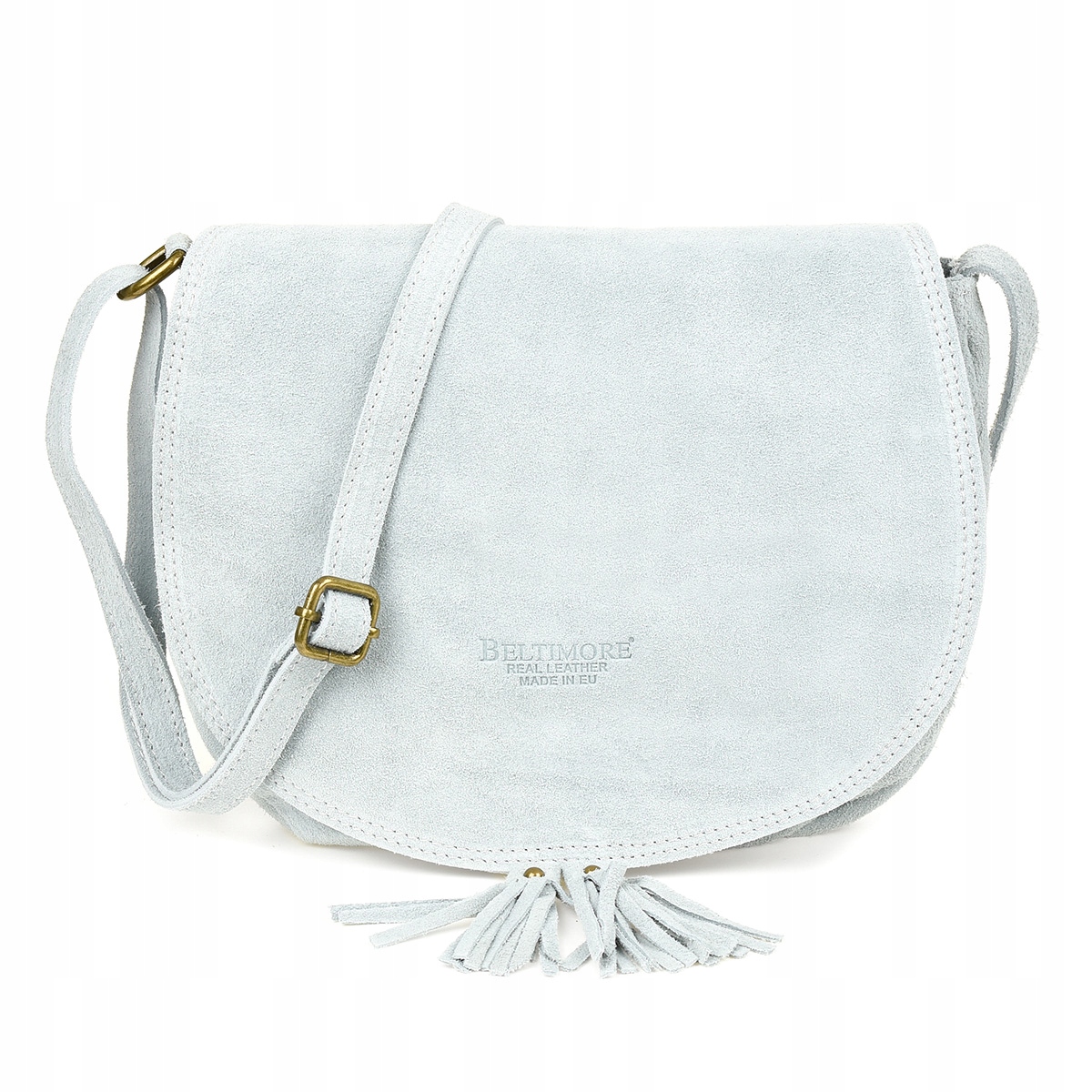 Kožená dámská kabelka podkova kabelka přes rameno dámská italská semišová kůže