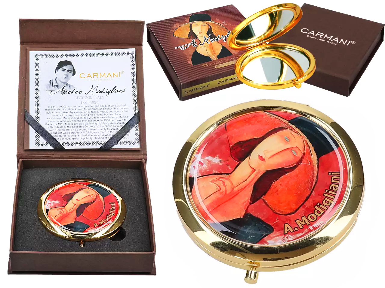 Lustereczko - A. Modigliani, Kobieta w kapeluszu