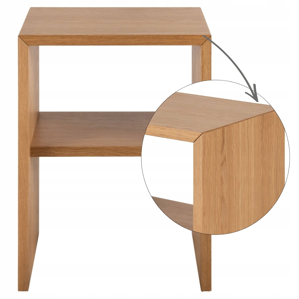Nočná Skrinka S Otvorenou Poličkou Nočný stolík do spálne loft, moderný, 60 cm
