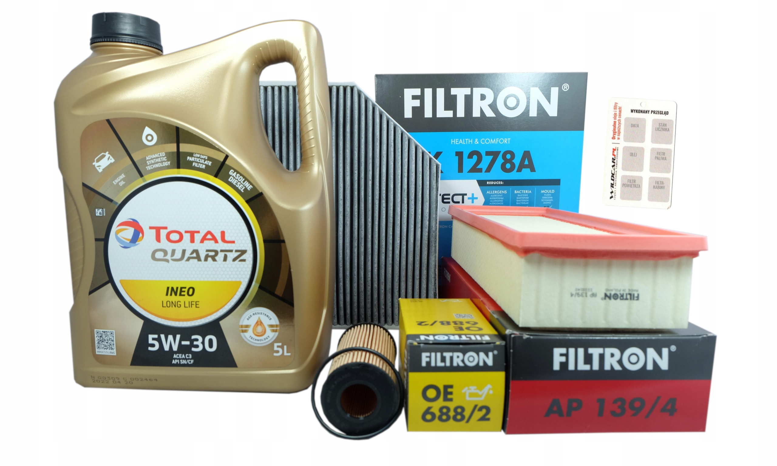 3 x Filter olej Audi Oe 688/2 Ap 139/4 K 1278A