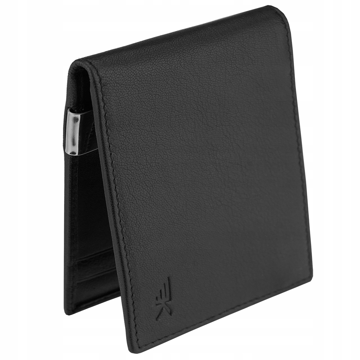 Kochmanski slim portfel męski skórzany z klipsem na banknoty Rfid na karty