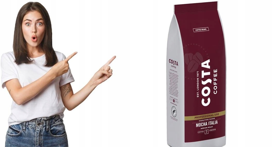 Levně Káva zrnková Costa Coffee 1 kg Medium