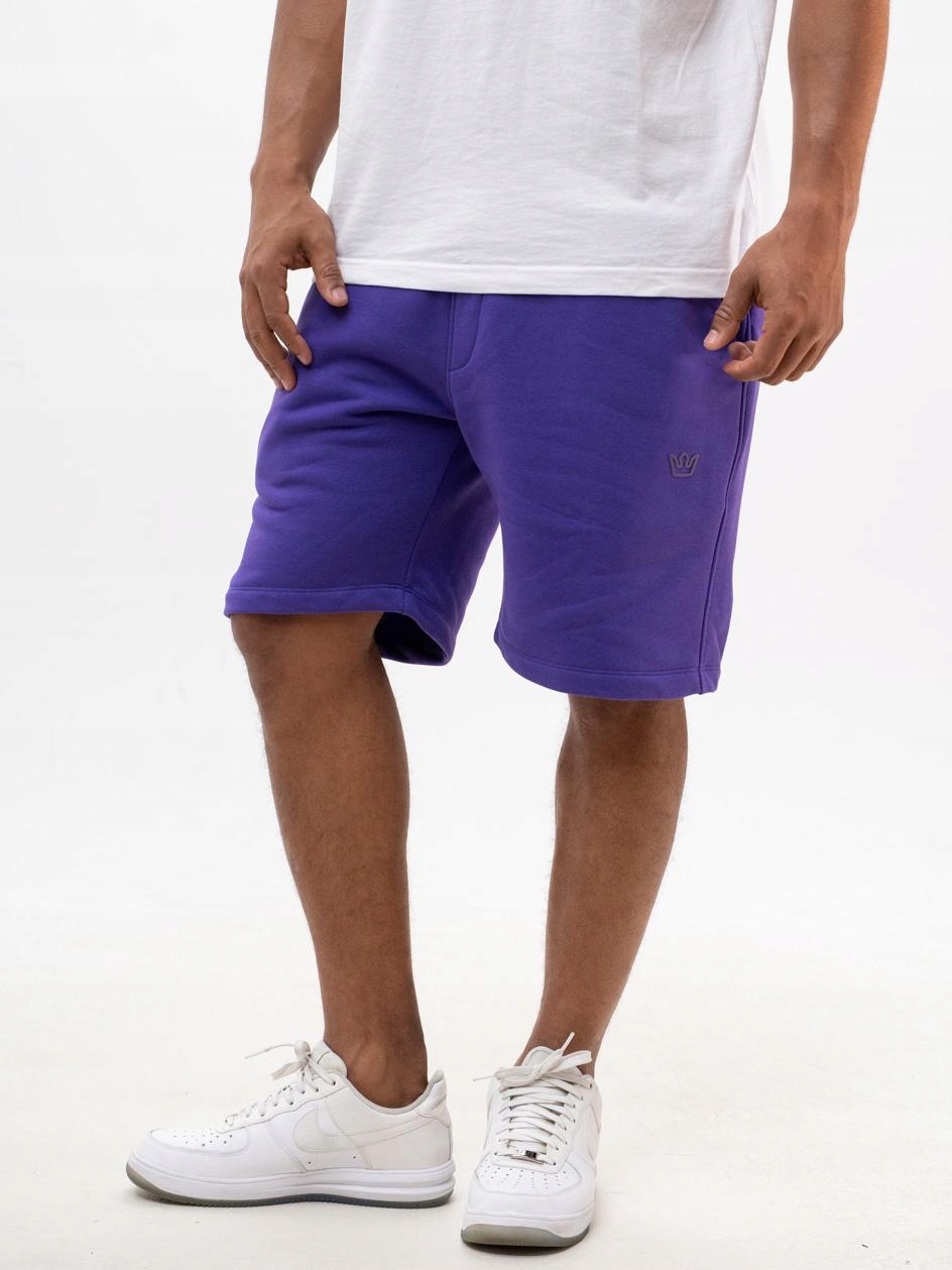 Kraťasy Jigga Wear Dresové Simple Crown Purple vel. XL