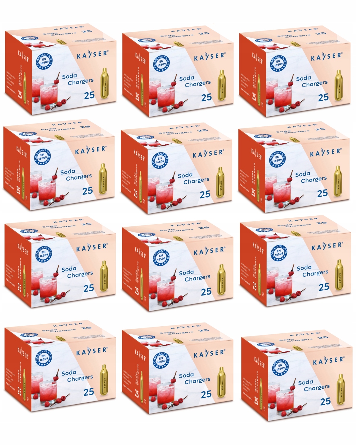 Naboje do wody sodowej gazowanej CO2 300 szt