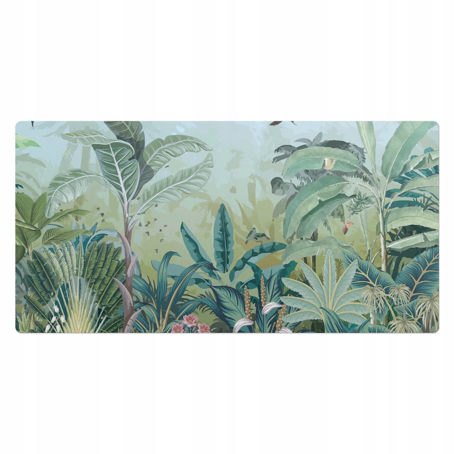 Podložka na psací stůl pod myš klávesnici a notebook Zelená oáza 100x50 cm