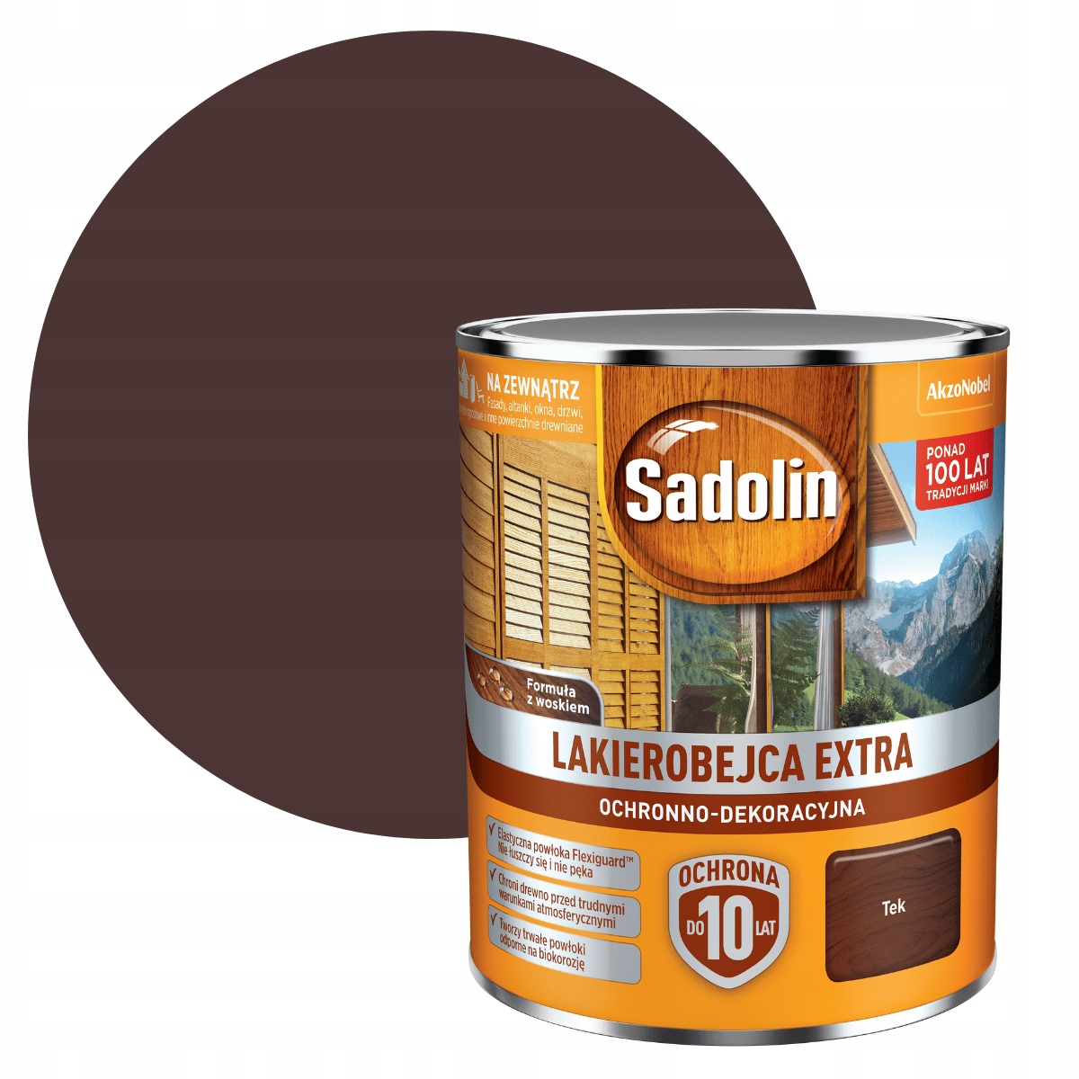 

Sadolin Extra 0,75L Lakierobejca Do Drewna Tek