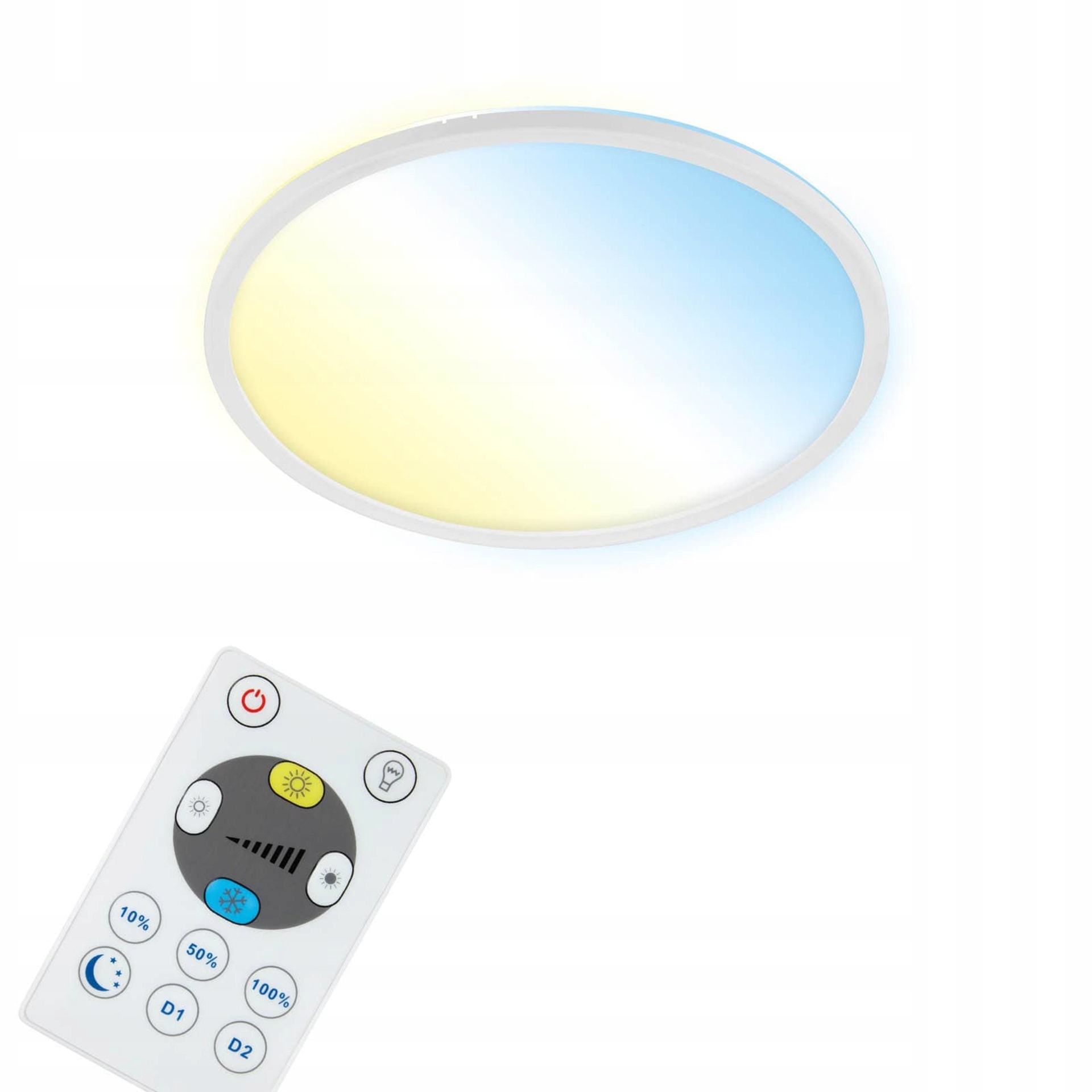Briloner Cct Led panel, 42 cm, 22 W, 3000 lm, biele, múdre ovládanie