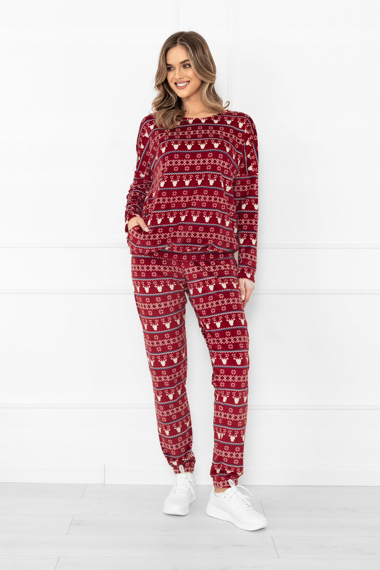 Dámský komplet s dlouhým rukávem a dlouhými kalhotami Navara M Italian Fashion