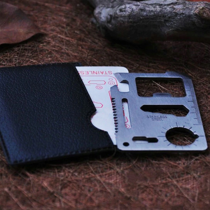 KARTA PRZEŻYCIA PRZETRWANIA SURVIVAL CARD nóż tool Model multitool survivsl