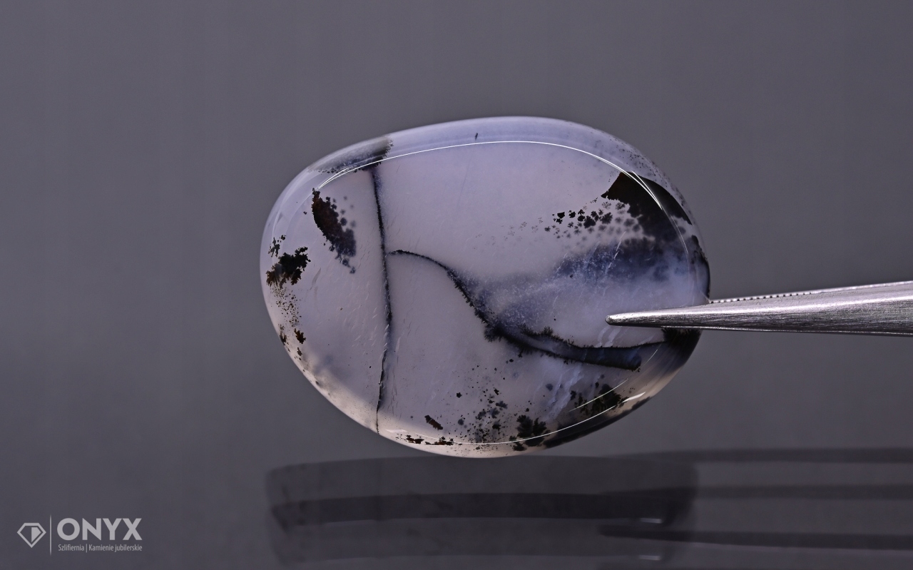 Dendritový achát z Turecka nepravidelná destička 34,5x