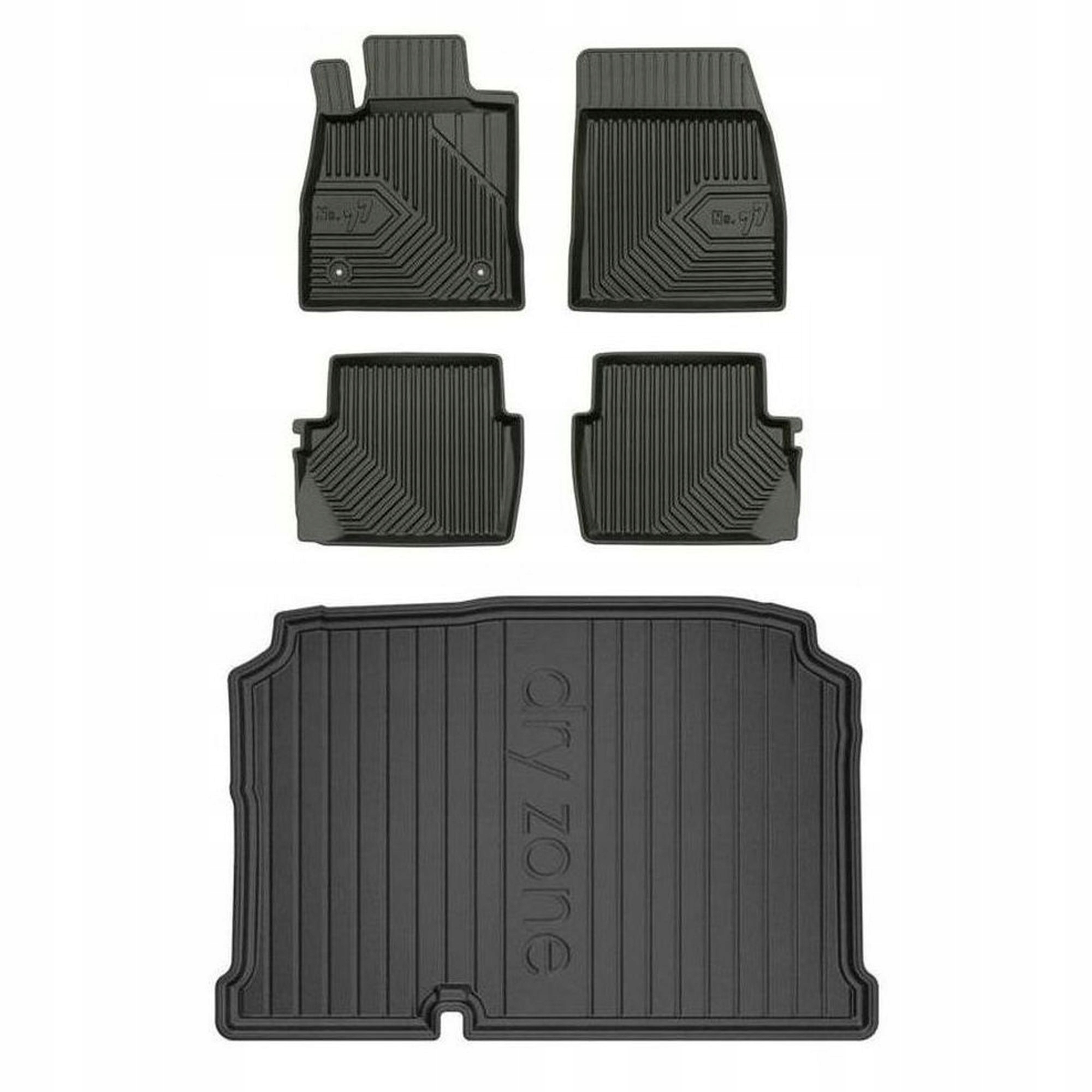 Gumová sada kobercov a rohoží Ford Fiesta VII 2017-2023 Hatchback, 5 dverí