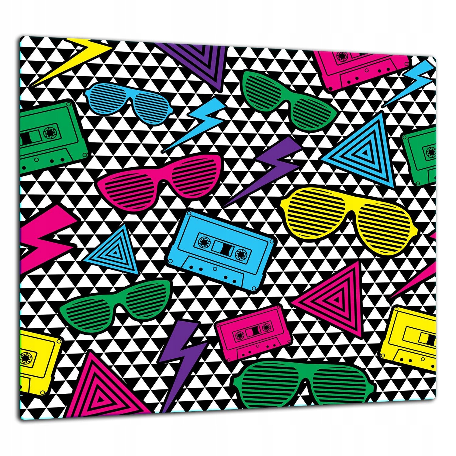 Skleněná Ochranná Deska Panel Lepidlo 65x60 Pop Art