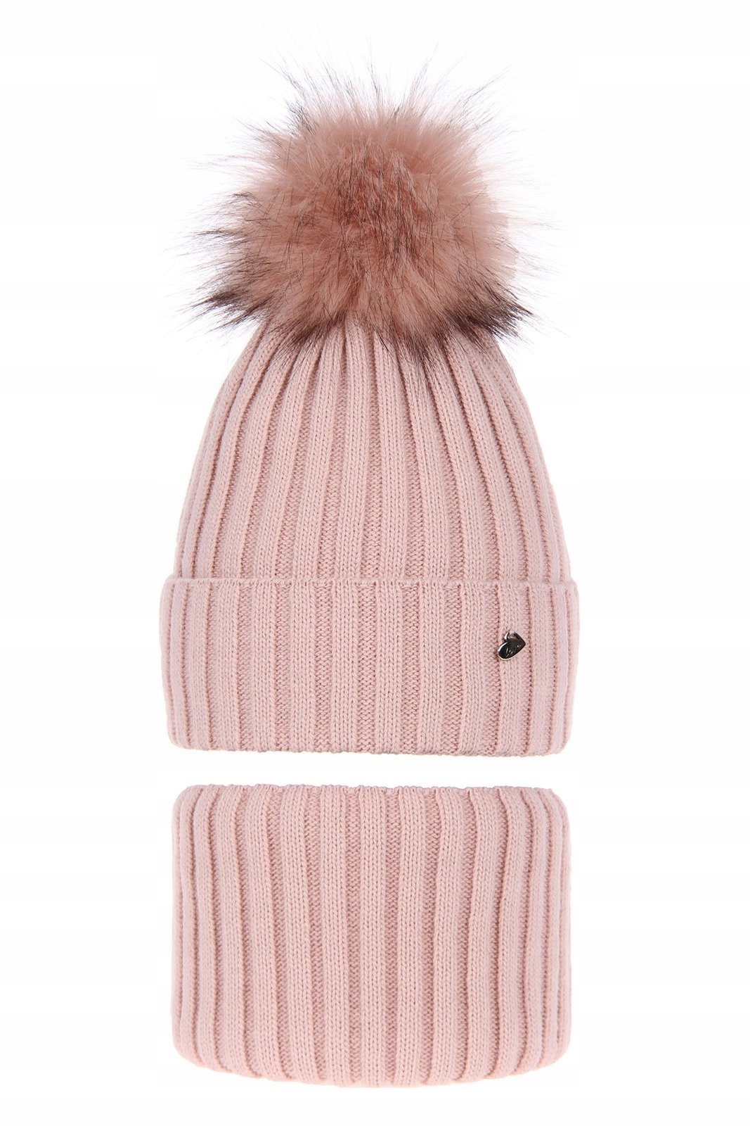 

Czapka Komin Komplet Zestaw na zimę Wilma 52-54 cm