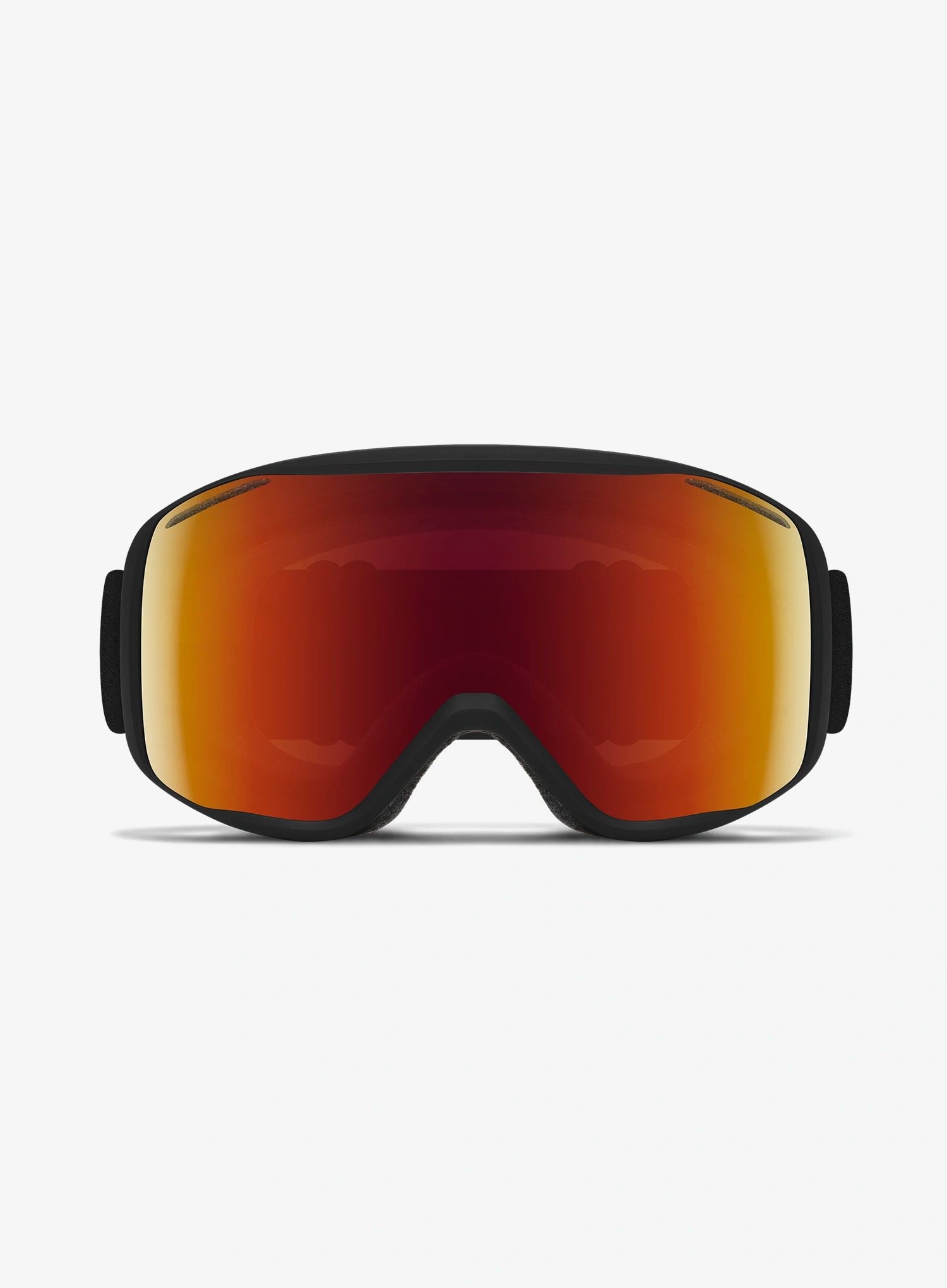 Lyžařské brýle Smith Rally černé/červené se zrcadlovým sklem Sol-X