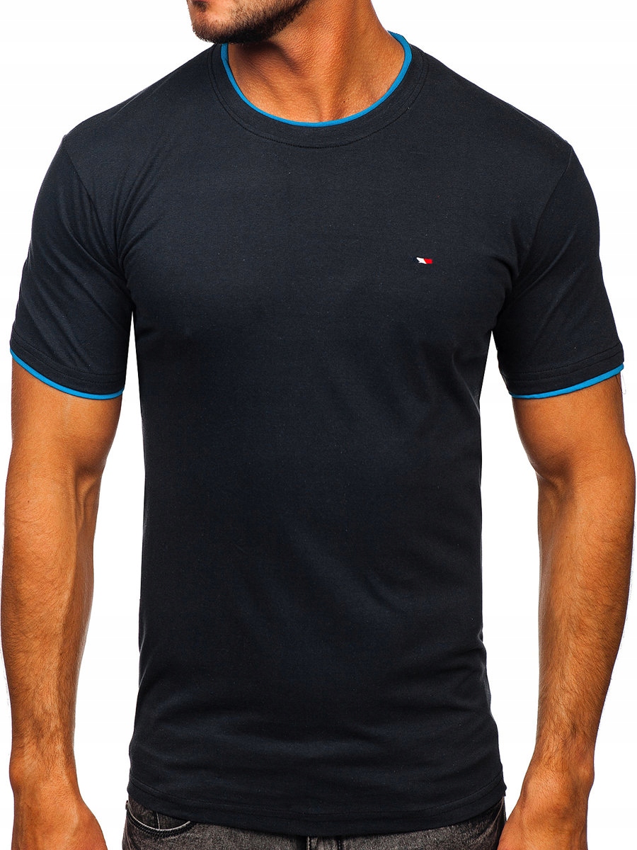 

T-shirt Męski Koszulka Grafitowa 14316 Denley_xl