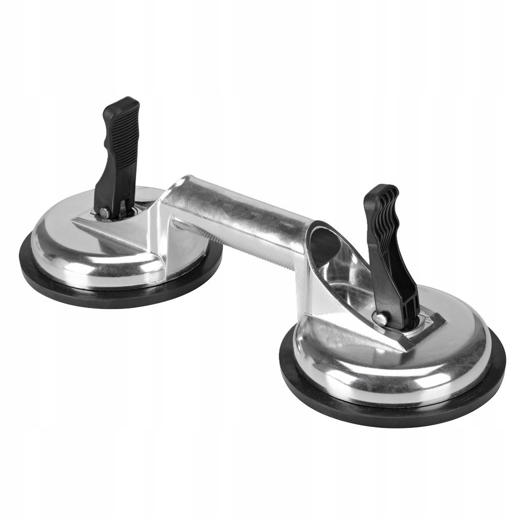 PRZYSSAWKA UCHWYT DO SZYB SZKŁA GLAZURY PŁYTEK GRESU 2x120mm Aluminium PRO
