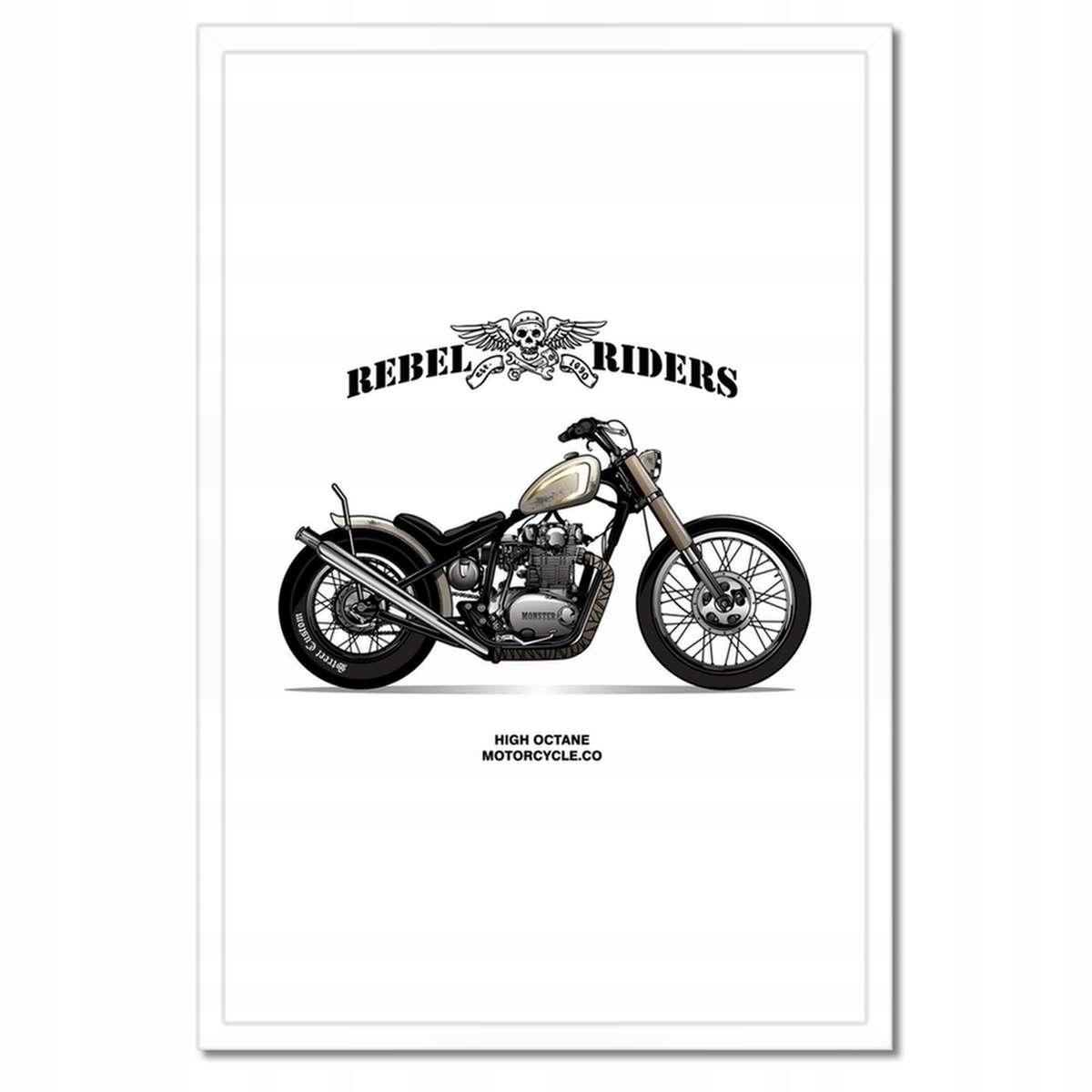 Plakáty v rámu 40x60 Motocykl Zabytek Vintage