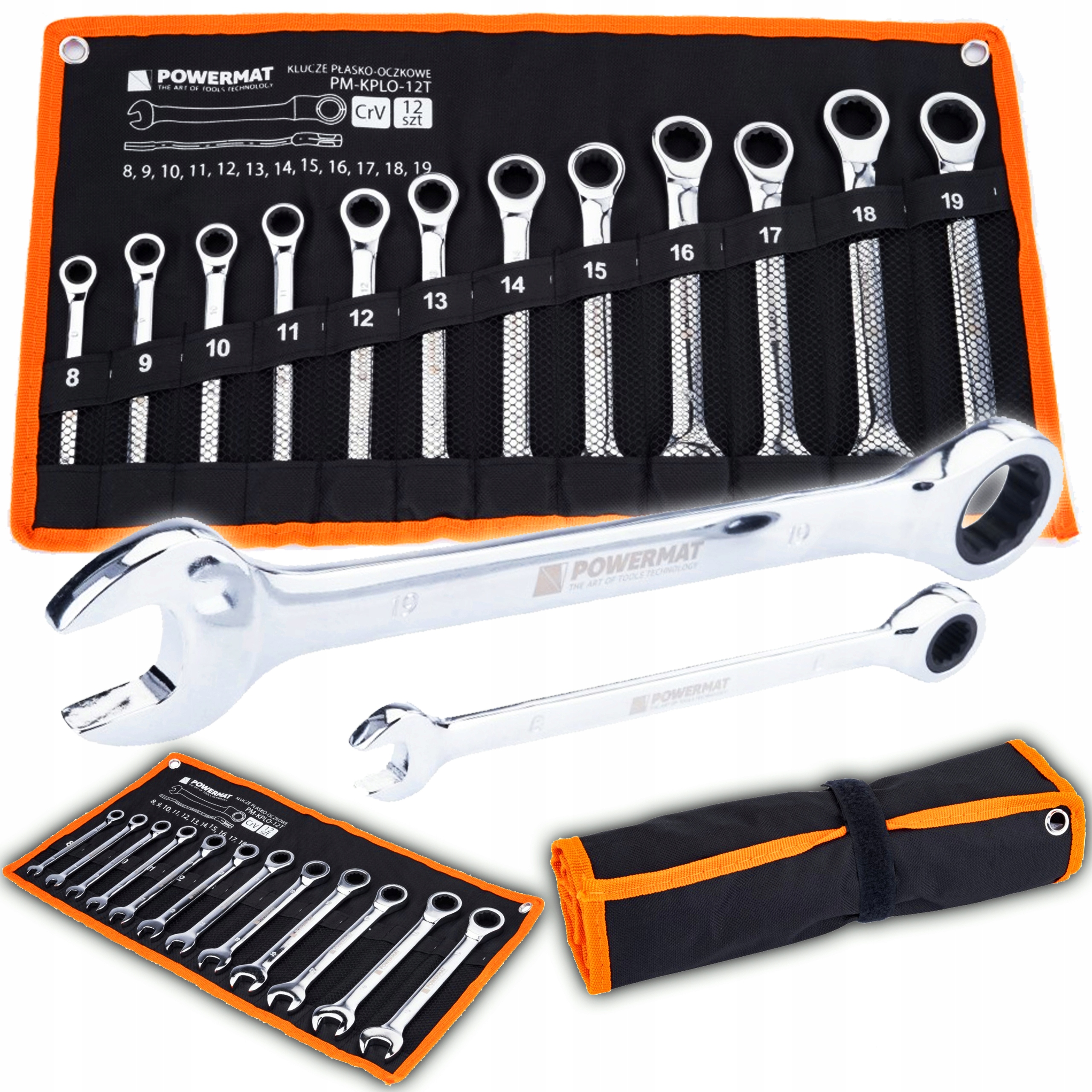 ГАЙКОВІ КЛЮЧІ З ТРІСКАЧКОЮ 8-19 12EL.