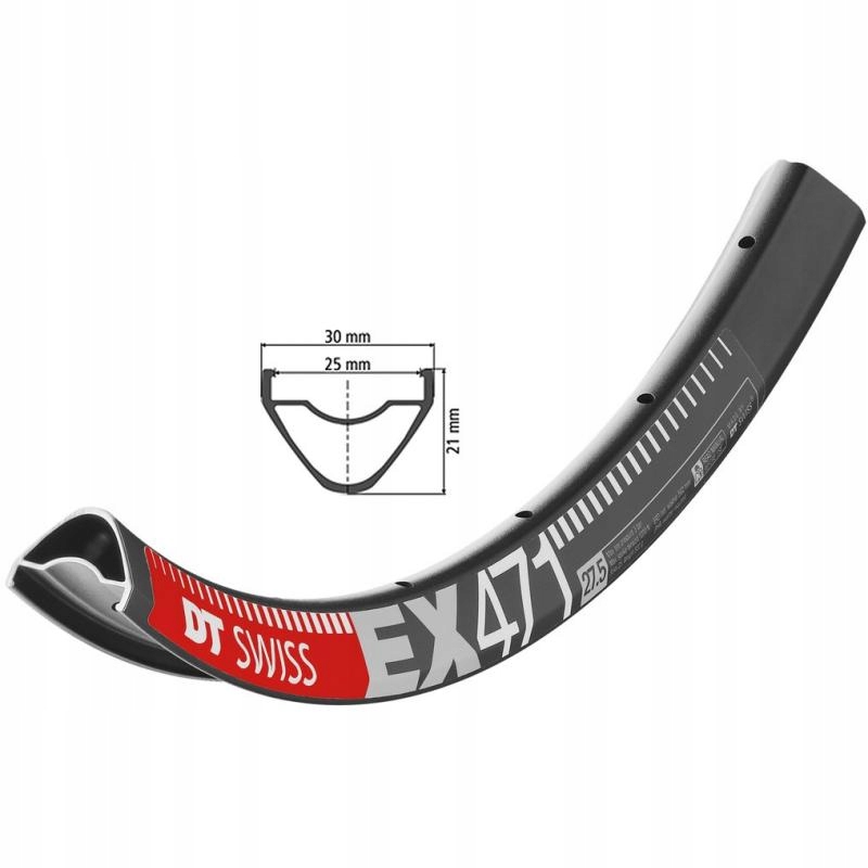 Dt Swiss Ráfek Ex 471 černý 622-25 32 děr (29)