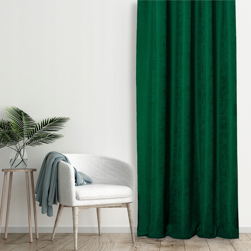 ZASŁONY EFE 300x430 B. ZIELEŃ TAŚMA Na Wymiar Wzór gładki