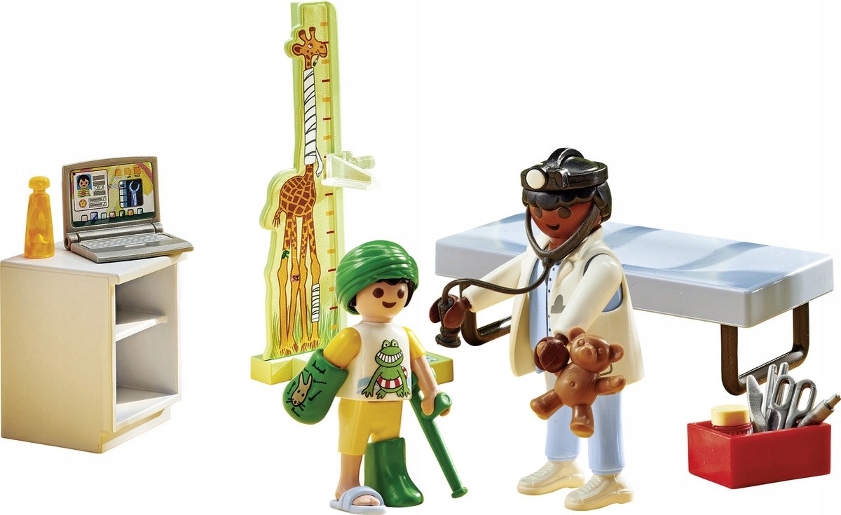 PLAYMOBIL 71619 LEKARZ PEDIATRA Z PLUSZOWYM MISIEM DO SZPITALA + KATALOG Seria Rescue