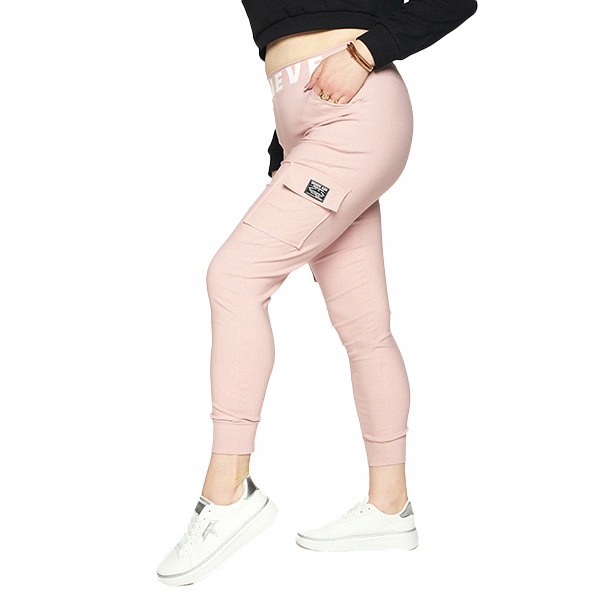 

YY5201TM Różowe Spodnie Damskie 4XL/5XL